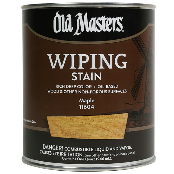 4-Pack of 1 qt Old Masters 11604 Maple Old Masters Oil-Based Wiping Stain