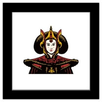 Gallery Pops Star Wars: The Phantom Menace - Queen Padme Amidala Portrait Wall Art, Black Framed Version, 12" x 12"