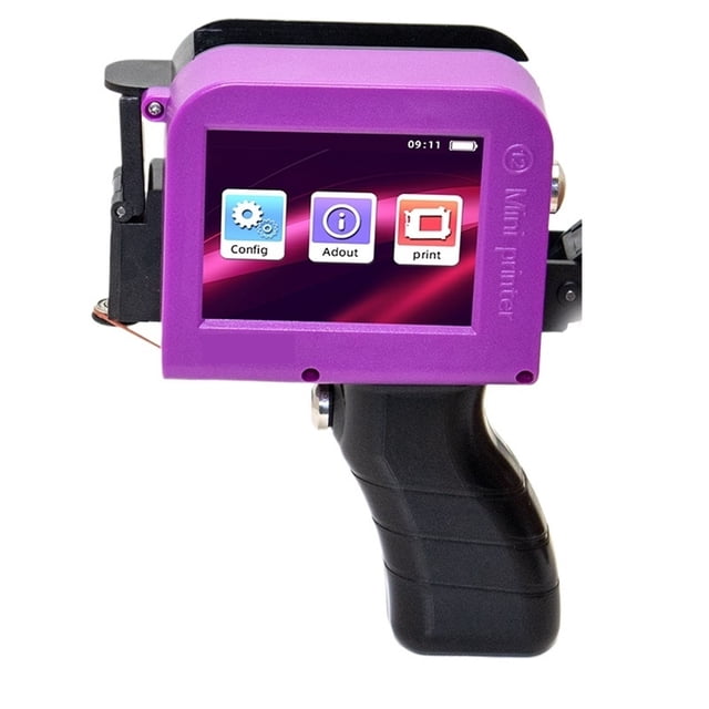 Small Portable Handheld Inkjet Label Printer QR Code Date Text Intelligent Printing Equipment Metal Plastic ,Easy to Use