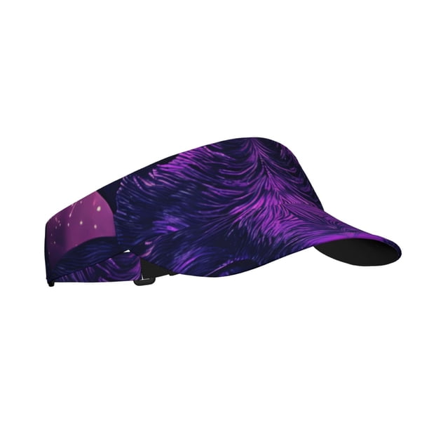 Balery Purple Starry Sky Antelope Gorra deportiva con visera ajustable para mujer y hombre (talla única)