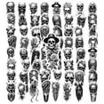 thumbnail image 3 of 35pcs Gothic Stickers Skull Waterproof Stickers Horror Decals Undead DIY Stickers for Suitcases Laptops, 3 of 9