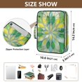 thumbnail image 3 of Haosy Accordion File Organizer Zipper Binder 500 Sheet 6-Tab Expanding File Folder Multi-Pocket 1.2 Inch 3 Ring Yellow Green Floral Stained Glass, 3 of 7