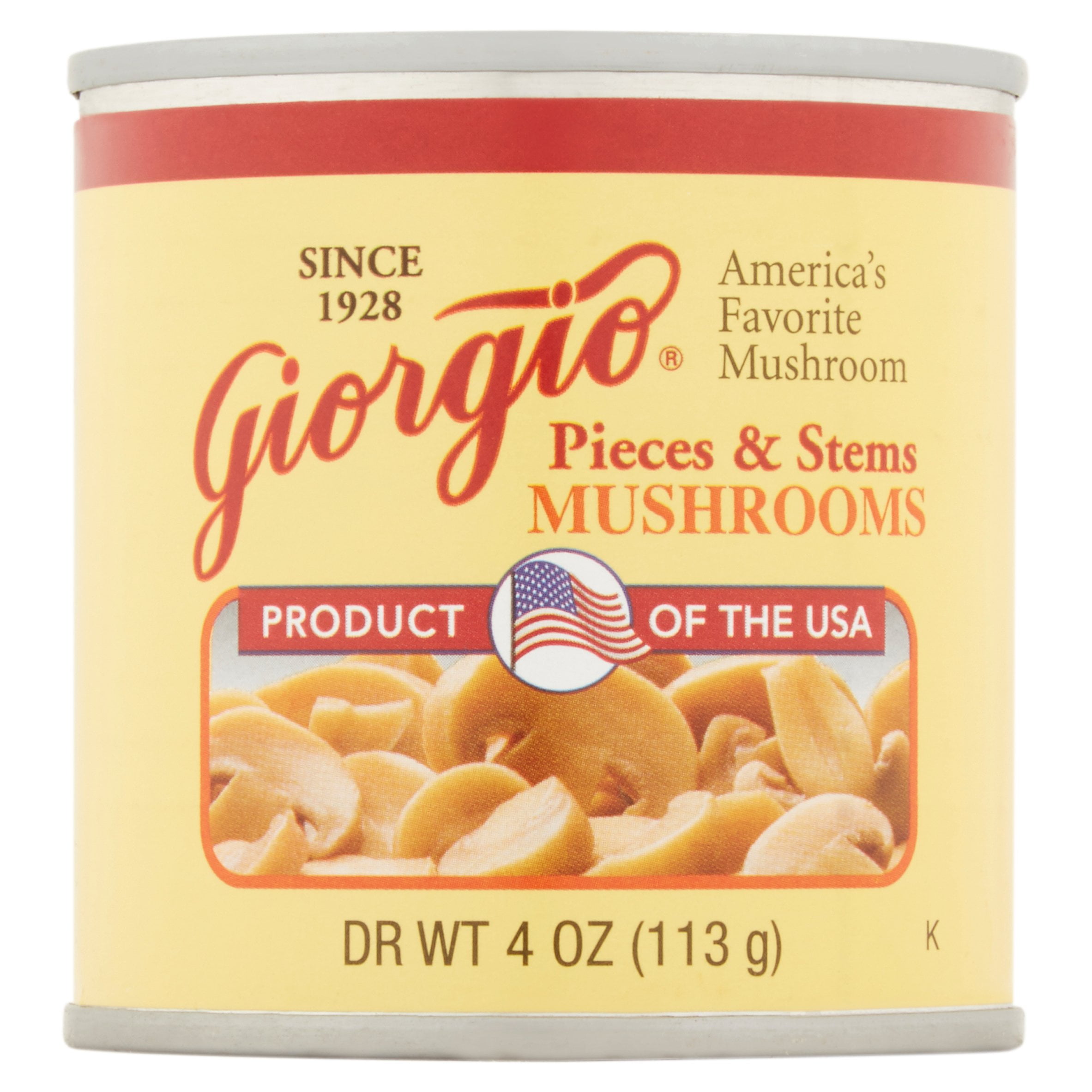 Giorgio Pieces & Stems Mushrooms, 4 oz, 12 pack by Giorgio Foods, Inc.