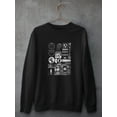 thumbnail image 3 of Trendy  Objects Rave Style Sweatshirt Men -Image by Shutterstock, Male Small, 3 of 4