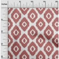 thumbnail image 2 of oneOone Cotton Poplin Pink Fabric Asian Ikat Craft Projects Decor Fabric Printed By The Yard 42 Inch Wide, 2 of 4