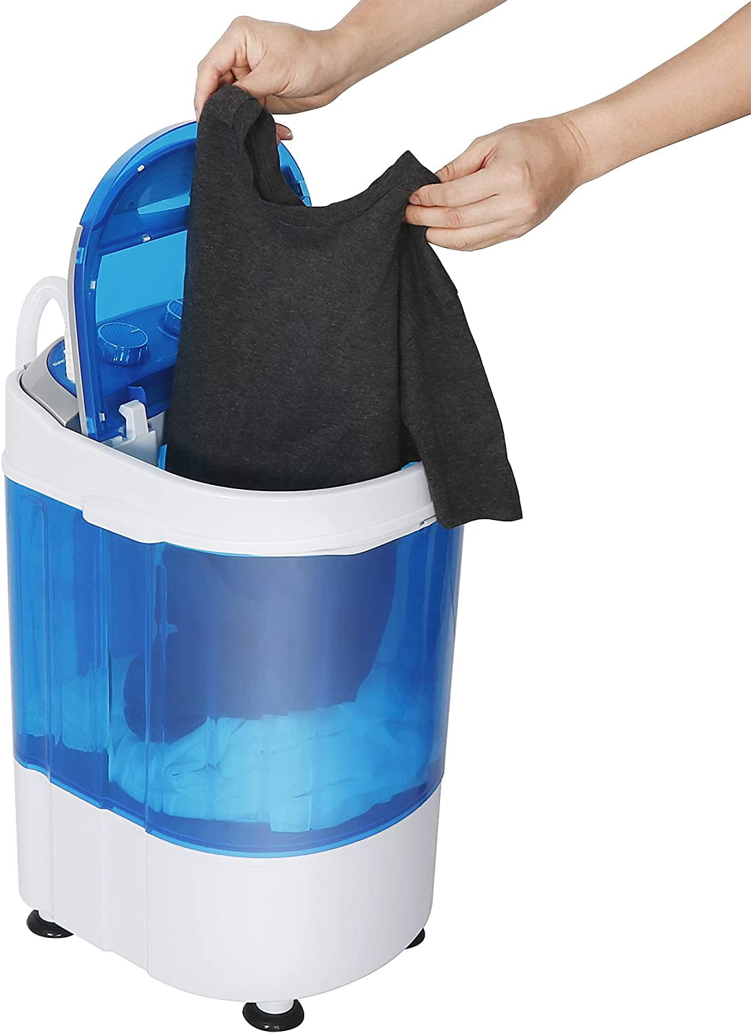 LEMY Portable Washing Machine, 5.7 lbs Capacity Mini Compact Spinner Washer Cloth Laundry for Apartments, Dormitories, RV, Camping