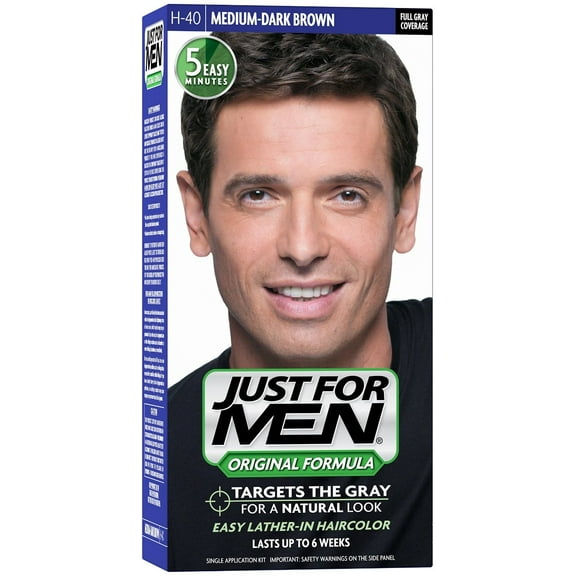 JUST FOR MEN Hair Color H-40 Medium Dark-Brown 1 ea