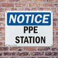 thumbnail image 4 of (2 Pack) PPE Station OSHA Notice Sign 18 Inch X 12 Inch Indoor / Outdoor Rust-Free Aluminum Metal Signs for Workplace, Workshop, and Construction Site, Made in the USA, 4 of 8