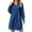 Blue, variant on IROINNID Long Sleeve Dress for Women Solid Color Long Sleeve Lapel Loose Leisure Cowboy Dresses,Light Blue