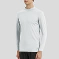 thumbnail image 2 of fatyb Athletic T-Shirts for Men Stretch Long Sleeve Workout Tee Casual Lightweight Mens Activewear Tops, 2 of 4