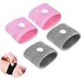 thumbnail image 1 of 2 pares de pulseras de acupresión antináuseas (rosa y gris) para el embarazo, náuseas de viaje sin efectos secundarios, pulsera antináuseas para niños, muñequeras Ad, 1 of 5