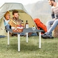 thumbnail image 3 of Gymax Folding Outdoor Camping Table w/ Carry Bag for Beach Picnic BBQ Camping Fishing, 3 of 10