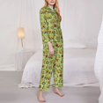 thumbnail image 3 of Honeii Cute Tractor print Women's Pajama Sets Long Sleeve Button Down Sleepwear Nightwear Soft Pjs Lounge Sets-XX-Large, 3 of 7