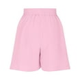 thumbnail image 4 of Women's Casual Drawstring Shorts High Waist Summer Elastic Comfortable Athletic Yoga Workout Pants, 4 of 7