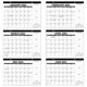 thumbnail image 1 of Office Monthly Calendar Wall Mountable Rectangular Shape Simple And Plain Style 1Set, 1 of 5