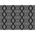 thumbnail image 1 of Ahgly Company Indoor Rectangle Patterned Charcoal Black Area Rugs, 3' x 5', 1 of 6