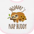 thumbnail image 3 of Inktastic Mommys Nap Buddy Sloth Baby Terry Cloth Bib, 3 of 3