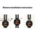 thumbnail image 6 of Tianle 2 Pack Silicone Watch Band Replacement Solft Silicone Strap Compatible Forerunner 230/220/ 235/620/ 630/ 735XT/ Approach S20/ S5/ S6, 6 of 8