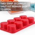 thumbnail image 5 of Wax Melt Containers-8 Cavity Clear -25 Packs Heart Shape Clamshells, 5 of 5