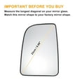 thumbnail image 3 of Reemplazo de vidrio de espejo retrovisor calefaccionado blanco de Unique Bargains para la parte superior izquierda, adecuado para Mercedes Sprinter 2018-2023, 3 of 6