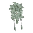 thumbnail image 2 of Reloj de pared contemporáneo con sonido de cuco, de plástico resistente, ideal para el dormitorio. Verde, 2 of 9