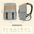thumbnail image 4 of Mochila refrigeradora OCKLILY 50 latas, 30 L, a prueba de fugas, gris, 4 of 7