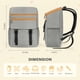 thumbnail image 4 of Mochila refrigeradora OCKLILY 50 latas, 30 L, a prueba de fugas, gris, 4 of 7
