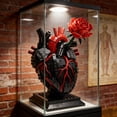 thumbnail image 3 of Anatomical Heart Building Blocks with Rose – Compatible Creative Dark Aesthetic Decor, Cross-Border Hot Selling Brick Toy, 3 of 5