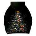 thumbnail image 4 of Ounisa Christmas Women's Pullover Sweatshirt Drawstring The Season Christmas Tree Printed Hoodie Long Sleeve Tops with Pocket, 4 of 5