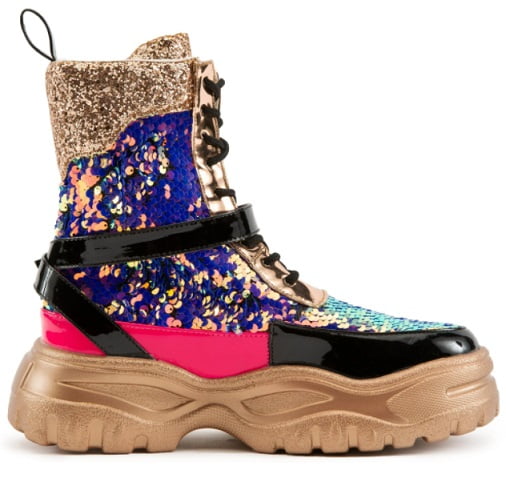 Buy Cape Robbin Sequin Combat Boots Online Cameroon Ubuy - Main Image