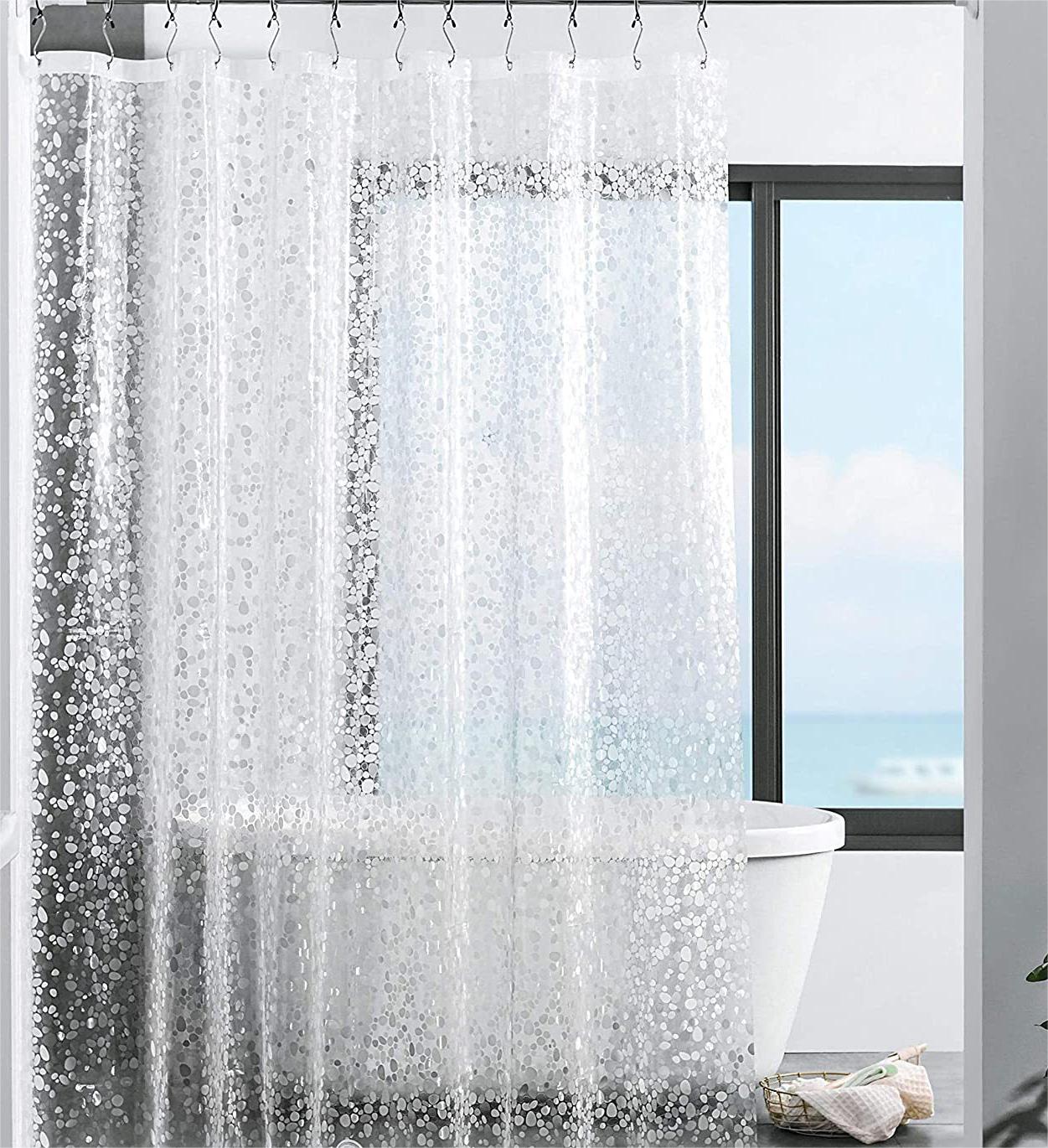 WANDF Clear Waterproof Shower Curtain LinerThick Shower Curtain Shower Liner for Shower Stall