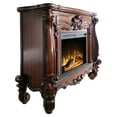 thumbnail image 4 of ACME Versailles Rectangular Carving Wooden Frame Fireplace in Cherry Oak, 4 of 5