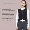 thumbnail image 4 of relayinert Adjustable Riding Horse Vest Comfortable And Durable Easy To Horse Riding Equipment For Men Safe black Children's cm, 4 of 6