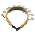 thumbnail image 4 of Lady Belly Dance Hair Jewelry Coin Tassel Cosplay Halloween Dance Performance Oro Colcomx Diadema para danza del vientre, 4 of 6