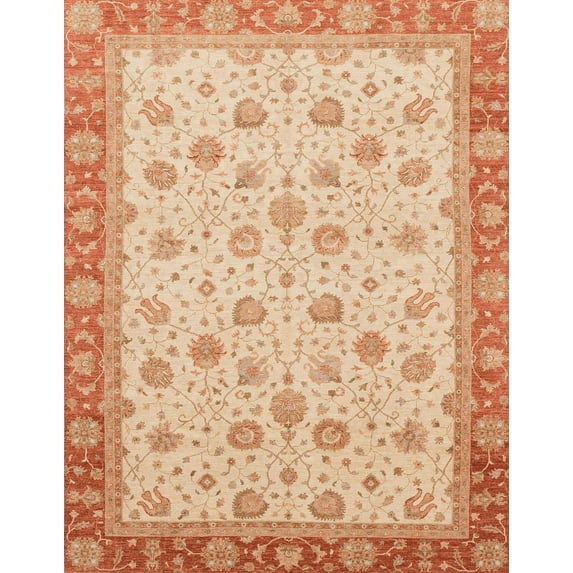 Ahgly Company Indoor Rectangle Abstract Orange Abstract Area Rugs, 2' x 3'