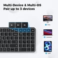 thumbnail image 2 of Teclado Bluetooth iClever BK20 con teclado numérico recargable, 2 of 8