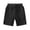 Black, variant on REDARER Kids' Cotton Casual Shorts, Elastic Waist Solid Color Summer Sport Shorts for Boys & Girls,6-7 Years