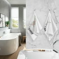 thumbnail image 7 of Eiffel Tower Rose Flowers Leaves Custom Cotton Towels Set 2 Pcs Absorbent Personalized Name Hand Towel Face Towels Kitchen Towels Bath Towels for Bathroom Laundry Room Kitchen 16 x 28 Inches, 7 of 7