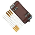 thumbnail image 3 of 7Pcs Acier Inoxydable Grill Brochette Kit avec Poignée en Bois U Forme Bâton de Viande Barbecue pour le Camping, 3 of 14