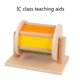 thumbnail image 4 of Tambor textil de madera Montessori Mirros Spinning Drum - Juguete de madera para bebés - Desarrollo del bebé Toodler E65D, 4 of 4