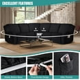 thumbnail image 3 of Timeles 5 Seat Recliner Sofa Covers Stretch L Shape Sectional Couch Covers Oversized - Washable Soft Extra Large Sectional Covers with Pockets (Black), 3 of 6