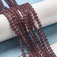 thumbnail image 4 of Imitate Austrian Frosted Glass Beads Strands Grade AA Faceted Bicone Old Lace 2.9~3.3x2.5mm Hole: 0.7mm 135~140pcs/strand 38~40cm, 4 of 4