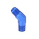 thumbnail image 5 of 45 Grados Codo 6AN a 1/4" NPT Macho Montaje Adaptador Conector Azul, 5 of 6