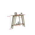 thumbnail image 6 of Kings Brand Furniture Conway Console Table - Functional Narrow Wood Accent Entryway Table with Storage Shelf for Hallway, Front Hall, Entryway, Living Room, Kitchen (Lemon Pepper), 6 of 6