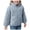 Light Blue, variant on JUMEYU Toddler Girl Fleece Jacket Toddler Girls Fleece-Lined Zip-Up Jacket with Plush Stand Collar 4T 5T (Grey,4-5 Years)