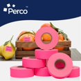 thumbnail image 6 of Perco 2 Line Fluorescent Pink Labels - 24,000 Blank Price and Date Gun Labels for Perco 2 Line Price and Date Guns - 32 Rolls, 4 Sleeves - Made in USA, 6 of 7