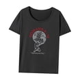 thumbnail image 3 of Camiseta básica para mujer, ropa de calle, cuello redondo, para vacaciones, calle XL, 3 of 7