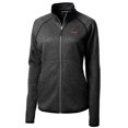 thumbnail image 2 of Women's Cutter & Buck Heather Charcoal Alabama Crimson Tide Mainsail Sweater-Knit Full-Zip Jacket, 2 of 3