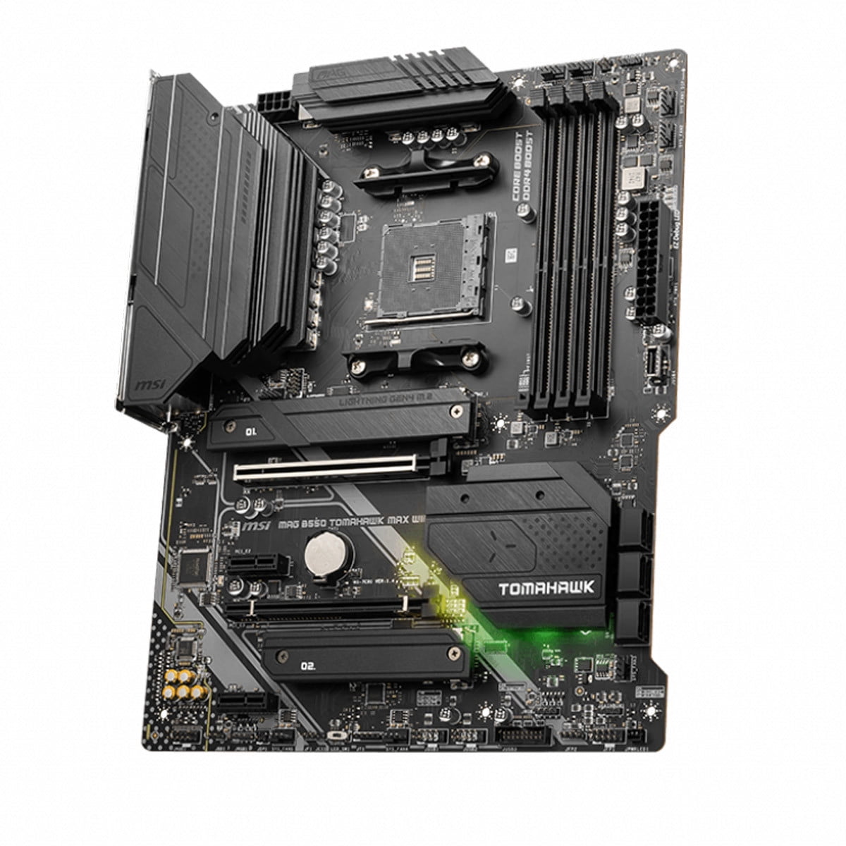 [美品] MSI MAG B550 TOMAHAWK MAX WIFI Amazon.com: MSI MAG B550 Tomahawk MAX WiFi 遊戲主機板(AMD
