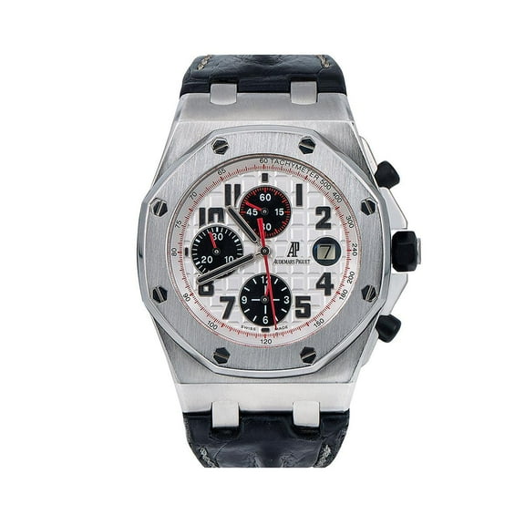 Pre-Owned Audemars Piguet Royal Oak Offshore 26170ST 42MM White Dial With Leather Bracelet